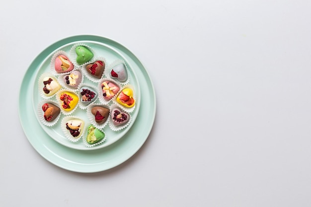 Farfurie cu mâncare colorată